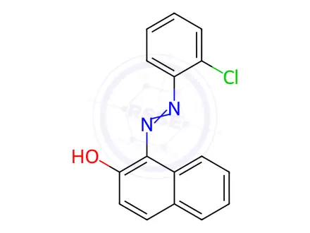 Chemical structure of 2-Naphthalenol,1-[2-(2-chlorophenyl)diazenyl]-