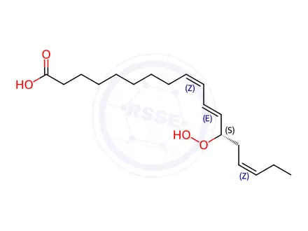 Chemical structure of 13(S)-HpOTrE