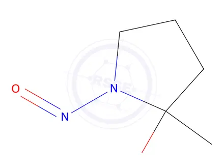 Chemical structure of 2-Pyrrolidinol,2-methyl-1-nitroso-(9CI)