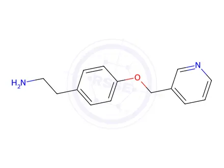 Chemical structure of 2-[4-(Pyridin-3-ylmethoxy)phenyl]ethylamine