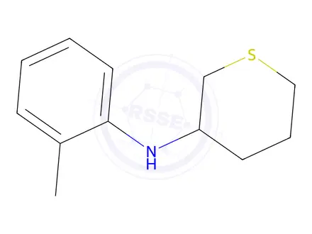 Chemical structure of n-(O-tolyl)tetrahydro-2h-thiopyran-3-amine