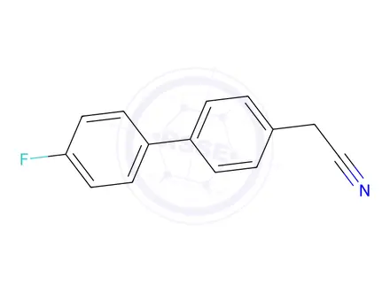 Chemical structure of 4-Cyanomethyl-4'-fluorobiphenyl