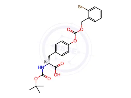Chemical structure of Boc-O-(2-bromo-Z)-L-Tyrosine