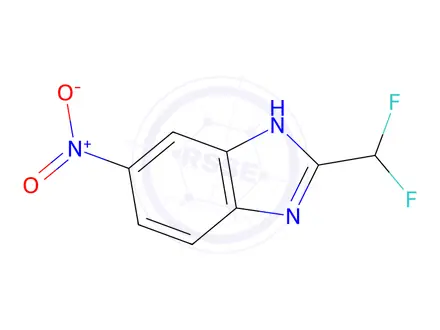 Chemical structure of 2-(Difluoromethyl)-6-nitro-1H-benzo[d]imidazole