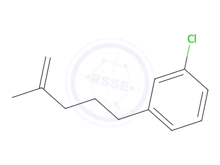 Chemical structure of 5-(3-Chlorophenyl)-2-methyl-1-pentene