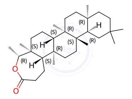 Chemical structure of Friedelin 3,4-lactone