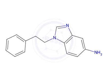 Chemical structure of 1-(2-Phenylethyl)-1H-benzimidazol-5-amine hydrochloride