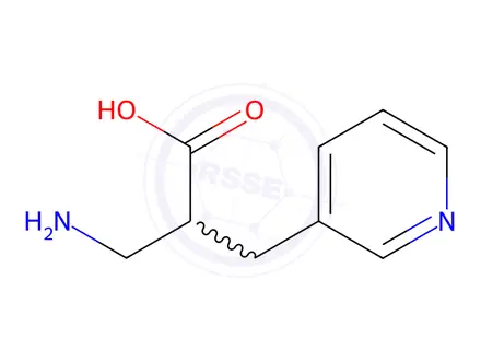 Chemical structure of 3-Amino-2-(pyridin-3-ylmethyl)propanoic acid