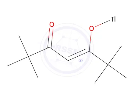 Chemical structure of (2,2,6,6-TETRAMETHYL-3,5-HEPTANEDIONATO)THALLIUM(I)