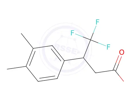 Chemical structure of 3-(3,4-Dimethylphenyl)-4,4,4-trifluorobutanoic acid