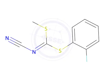 Chemical structure of (2-FLUOROPHENYL) METHYL CYANOCARBONIMIDODITHIOATE