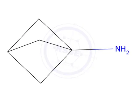 Chemical structure of Bicyclo[1.1.1]pentan-1-amine--hydrogen chloride (1/1)