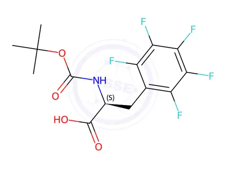Chemical structure of BOC-L-Pentafluorophenylalanine