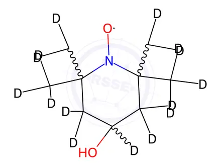 Chemical structure of 4-Hydroxy-2,2,6,6-tetramethylpiperidine-d17-1-oxyl