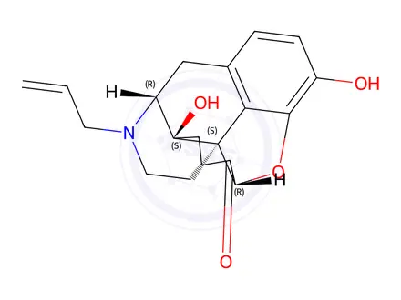 Chemical structure of Naloxone Hydrochloride Dihydrate