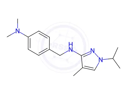 Chemical structure of N-[4-(dimethylamino)benzyl]-1-isopropyl-4-methyl-1H-pyrazol-3-amine