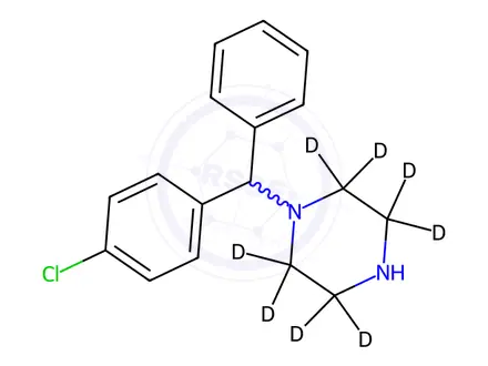 Chemical structure of Cetirizine EP Impurity A D8