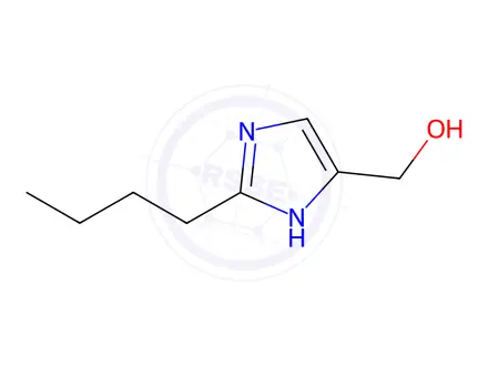 Chemical structure of 2-Butyl-4-hydroxymethyl Imidazole