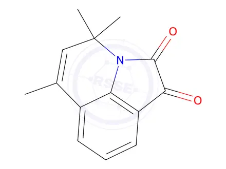 Chemical structure of 4,4,6-Trimethyl-4H-pyrrolo[3,2,1-ij]quinoline-1,2-dione