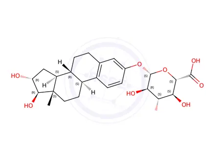 Chemical structure of estriol 3-glucuronide