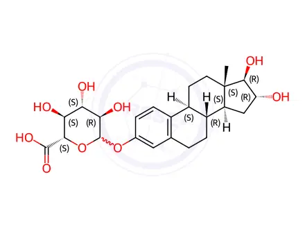 Chemical structure of estriol glucuronide