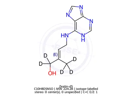Chemical structure of Zeatin-d5