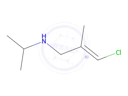 Chemical structure of (E)-3-Chloro-N-isopropyl-2-methyl-2-propen-1-amine