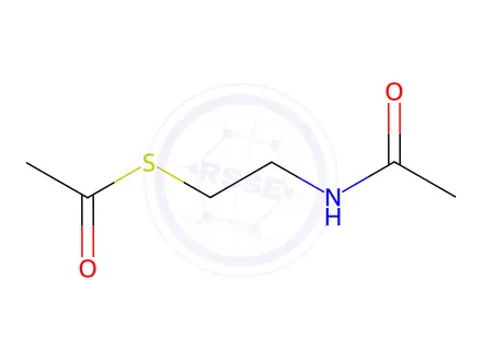 Chemical structure of N,S-Diacetylcysteamine