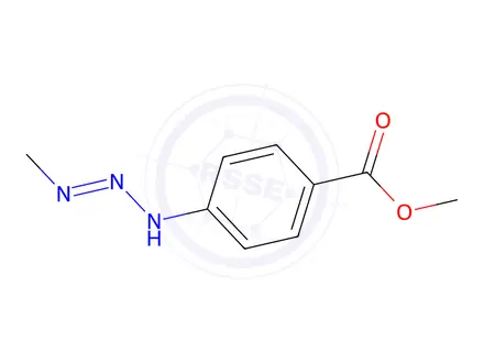 Chemical structure of Benzoic acid, 4-(3-methyl-1-triazenyl)-, methyl ester, (E)-(9CI)