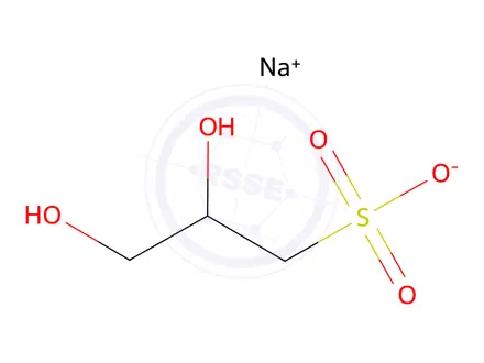 Chemical structure of Sodium 2,3-dihydroxypropane-1-sulfonate