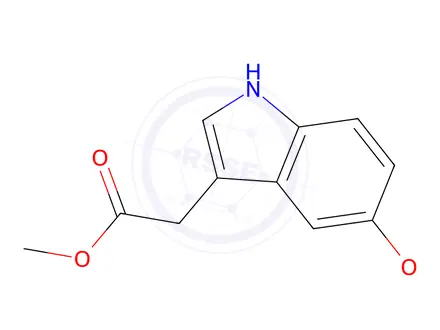 Chemical structure of 5-Methoxy-1H-indole-3-acetic acid methyl ester