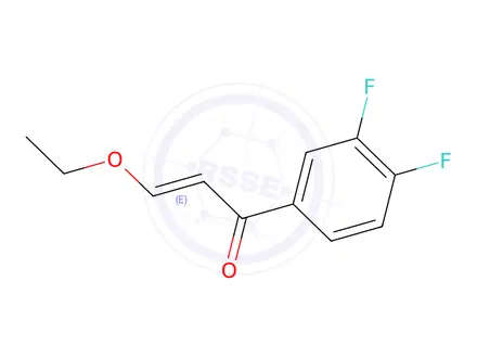 Chemical structure of 1-(3,4-Difluorophenyl)-3-ethoxyprop-2-en-1-one