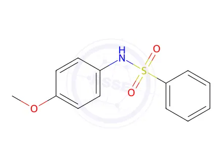 Chemical structure of N-(4-Methoxyphenyl)benzenesulfonamide