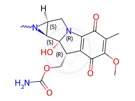 Chemical structure of Mitomycin B