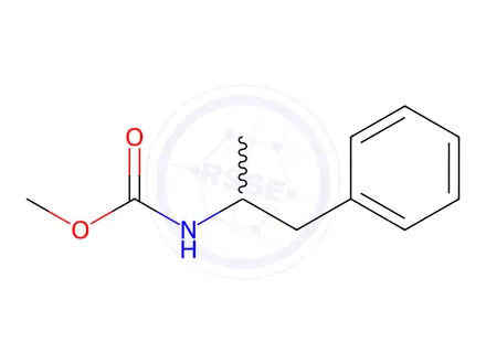 Chemical structure of Amphetamine Methyl Carbamate