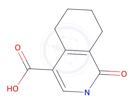 Chemical structure of 2-methyl-1-oxo-1,2,5,6,7,8-hexahydroisoquinoline-4-carboxylic Acid