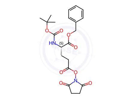 Chemical structure of Boc-Glu(OSu)-OBzl