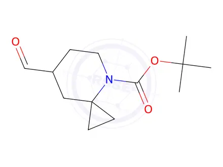 Chemical structure of Tert-butyl 7-formyl-4-azaspiro[2.5]Octane-4-carboxylate