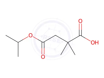 Chemical structure of 2,2-dimethyl-4-oxo-4-(propan-2-yloxy)butanoic acid