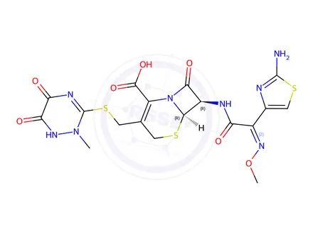 Chemical structure of Ceftriaxone