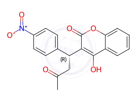 Chemical structure of Acenocoumarol Impurity 1(Acenocoumarol (R)-Isomer)