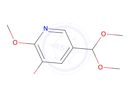 Chemical structure of 5-(Dimethoxymethyl)-2,3-dimethoxypyridine