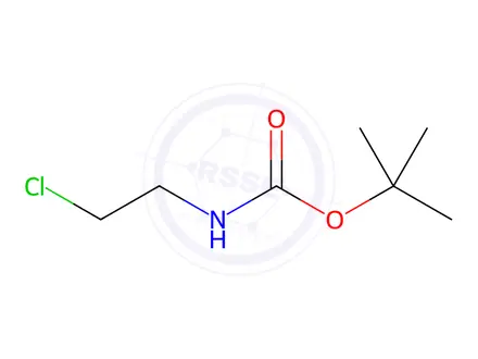 Chemical structure of tert-Butyl (2-Chloroethyl)carbamate