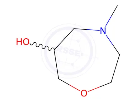Chemical structure of 1,4-Oxazepin-6-ol, hexahydro-4-methyl-