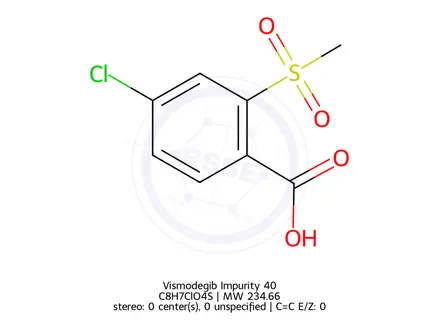 Chemical structure of 4-Chloro-2-(methylsulfonyl)benzoic Acid
