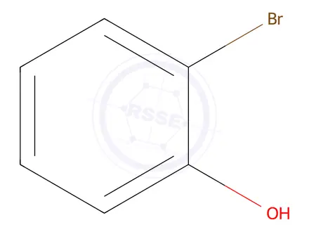 Chemical structure of 2-Bromophenol