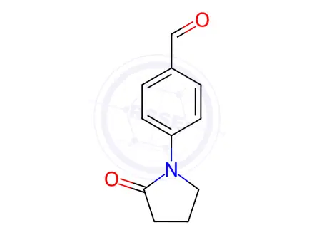 Chemical structure of 4-(2-Oxo-1-pyrrolidinyl)benzaldehyde