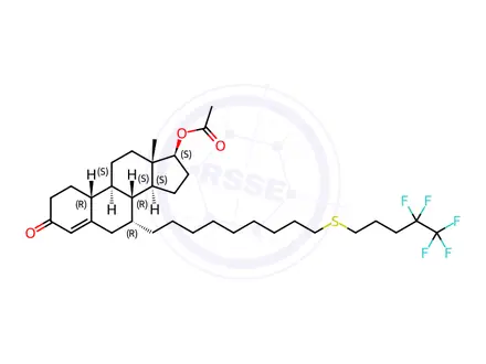 Chemical structure of S-Deoxo-3-Keto-17-Acetoxy Fulvestrant