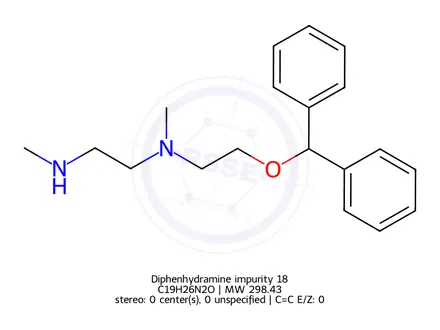 Chemical structure of Diphenhydramine Impurity 18