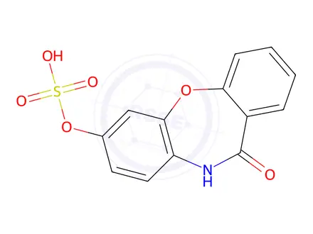 Chemical structure of 7-(Sulfooxy)dibenz[b,f][1,4]oxazepin-11(10H)-one